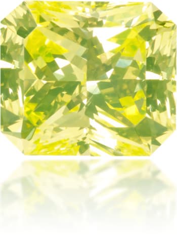 Natural Green Diamond Rectangle 0.92 ct Polished