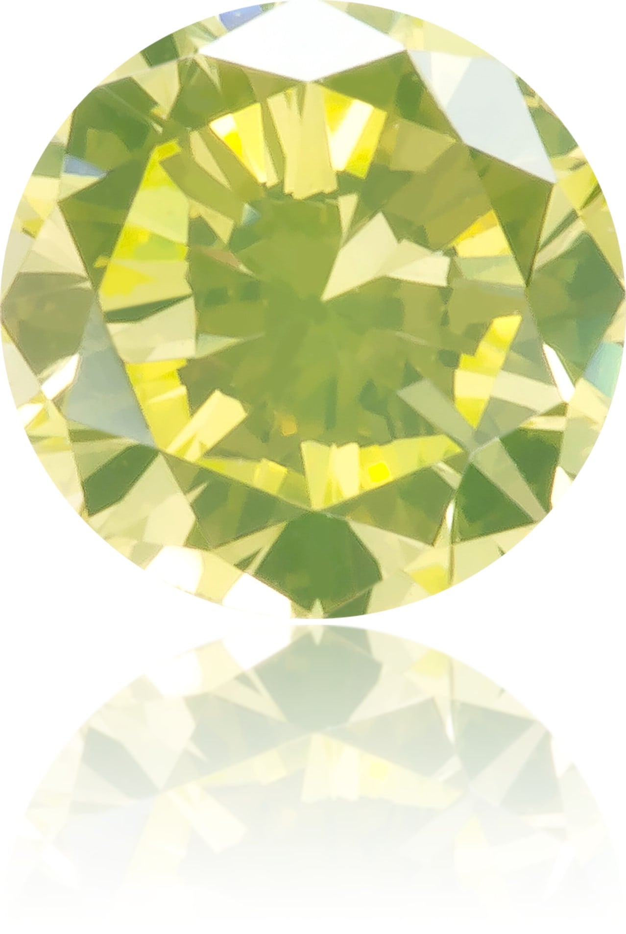 Natural Green Diamond Round 0.19 ct Polished