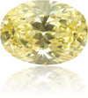 Natural Yellow Diamond Oval 0.49 ct Polished
