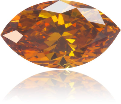 Natural Orange Diamond Marquise 0.36 ct Polished