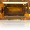 Natural Orange Diamond Rectangle 0.45 ct Polished