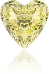 Natural Yellow Diamond Heart Shape 0.33 ct Polished