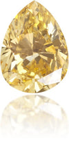 Natural Orange Diamond Pear Shape 0.23 ct Polished