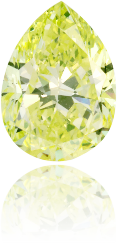 Natural Green Diamond Pear Shape 0.44 ct Polished
