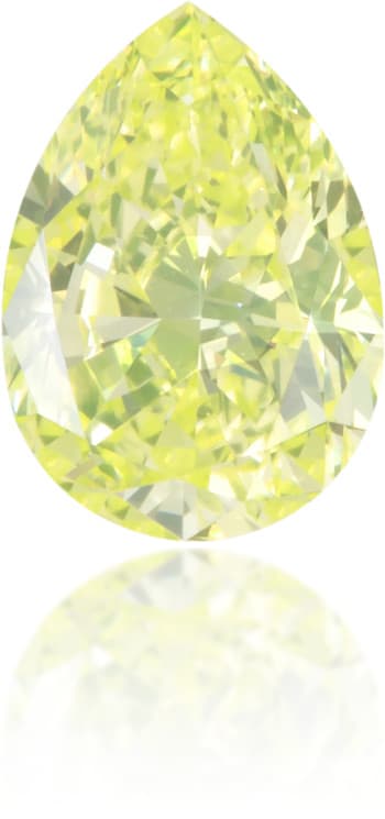 Natural Green Diamond Pear Shape 0.44 ct Polished
