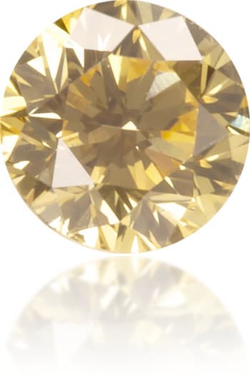 Natural Orange Diamond Round 0.14 ct Polished