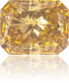 Natural Orange Diamond Rectangle 0.28 ct Polished