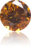 Natural Orange Diamond Round 0.26 ct Polished