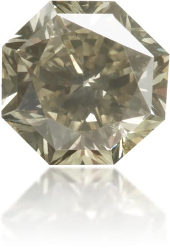 Natural Green Diamond Octagon 0.56 ct Polished