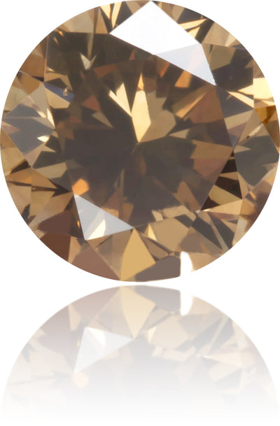 Natural Brown Diamond Round 0.34 ct Polished