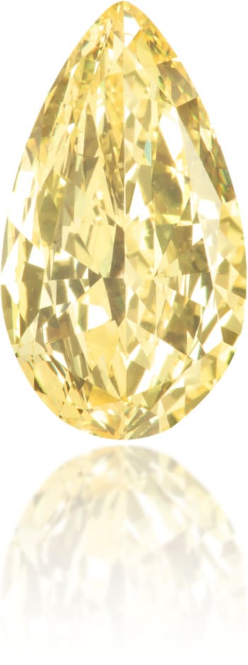 Natural Yellow Diamond Pear Shape 1.00 ct Polished