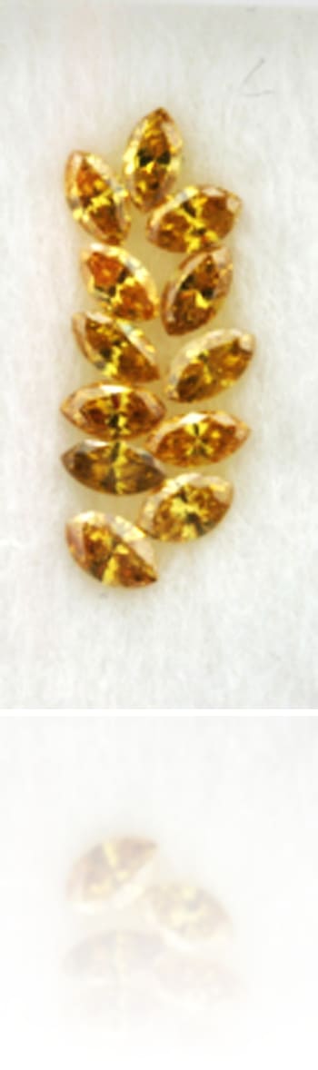 Natural Orange Diamond Marquise 1.17 ct Polished