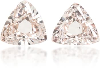 Natural Pink Diamond Triangle 0.00 ct set