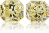 Natural Yellow Diamond Square 2.01 ct set