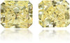 Natural Yellow Diamond Square 2.10 ct set