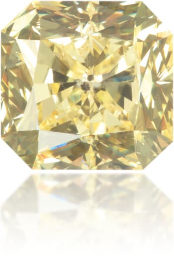 Natural Yellow Diamond Square 1.26 ct Polished