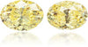 Natural Yellow Diamond Oval 1.33 ct set