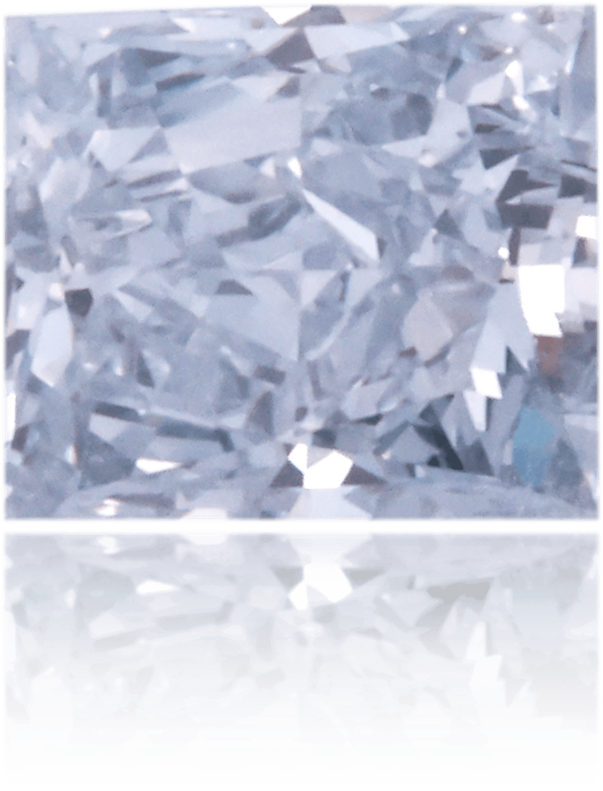 Natural Blue Diamond Rectangle 0.52 ct Polished