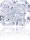 Natural Blue Diamond Rectangle 0.44 ct Polished