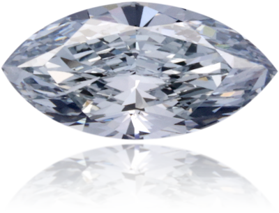 Natural Blue Diamond Marquise 0.46 ct Polished