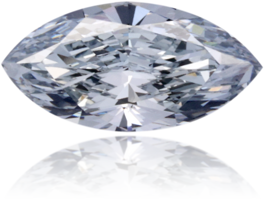 Natural Blue Diamond Marquise 0.46 ct Polished