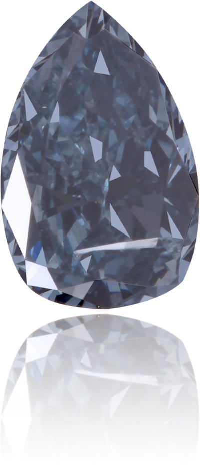 Natural Blue Diamond Pear Shape 0.40 ct Polished
