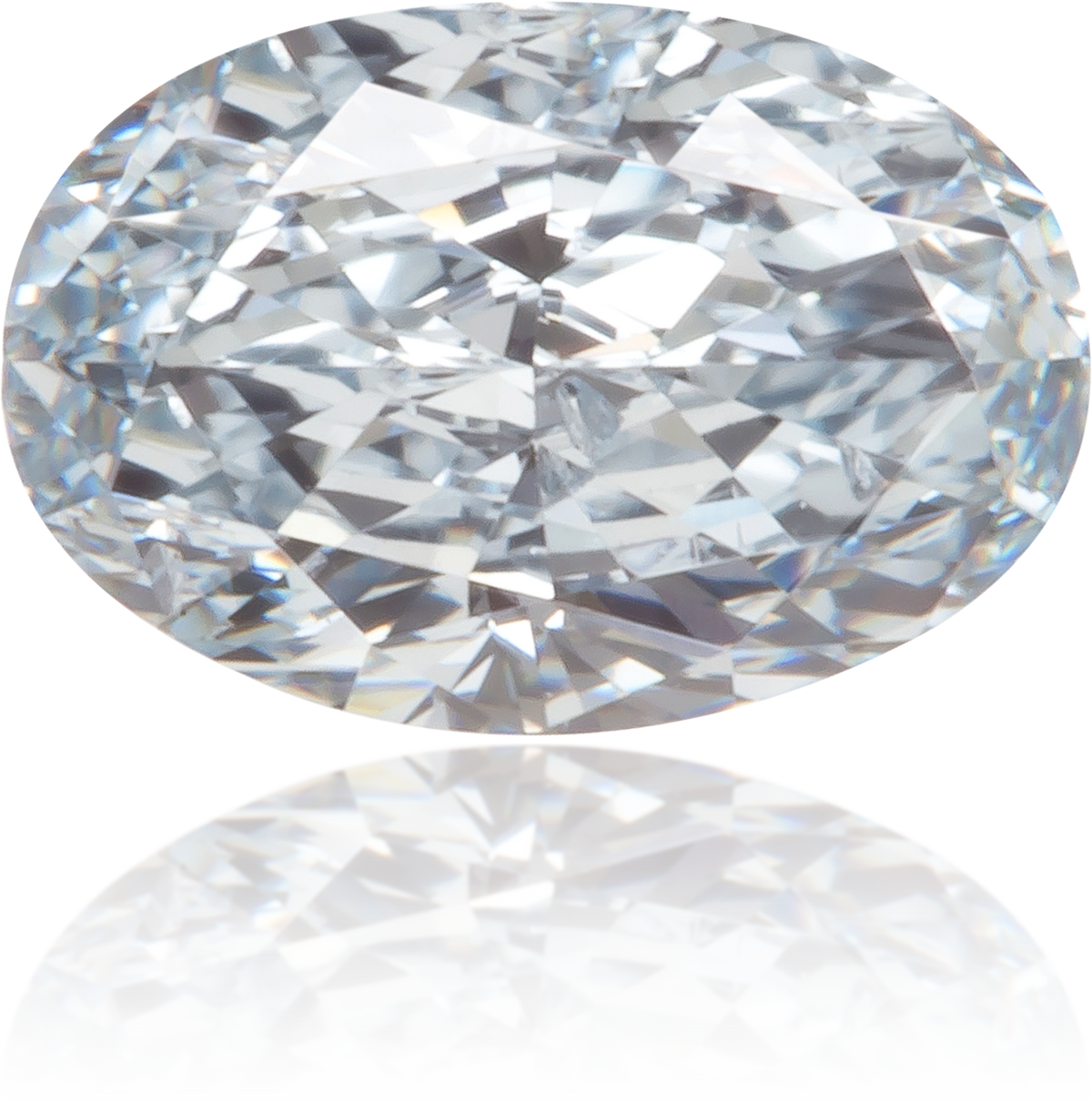Natural Blue Diamond Oval 0.35 ct Polished