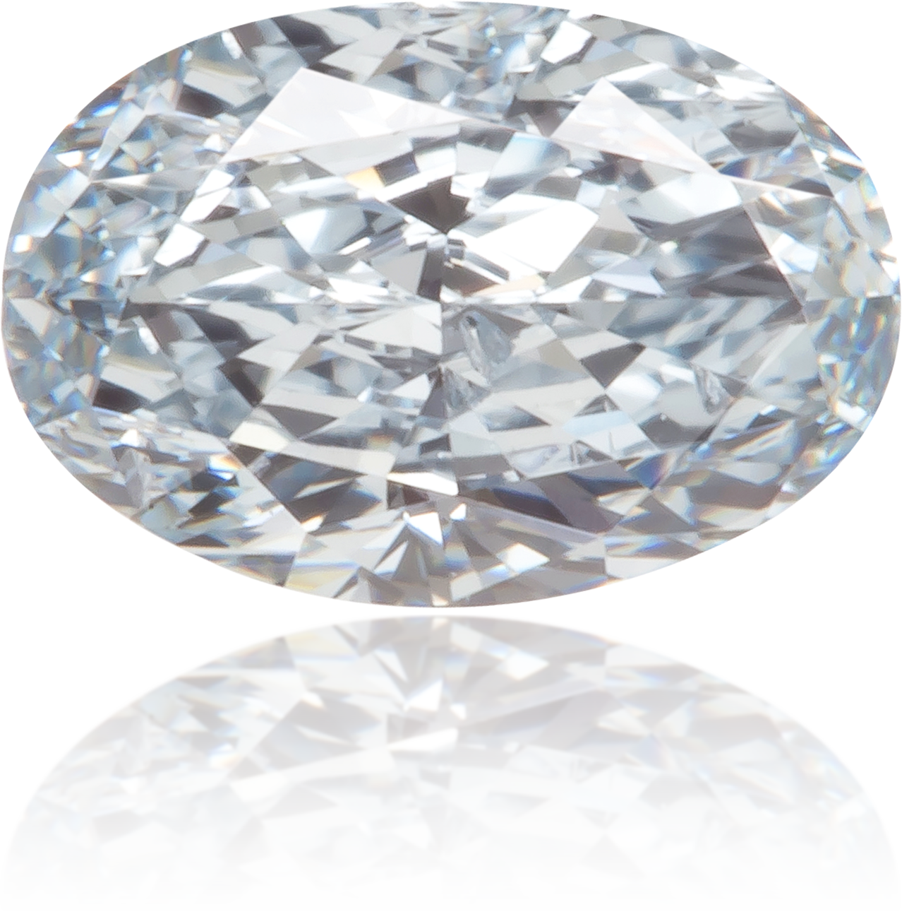 Natural Blue Diamond Oval 0.35 ct Polished