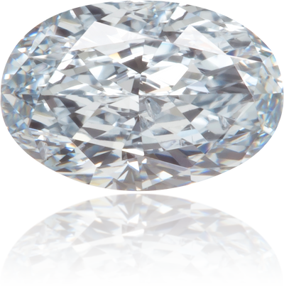 Natural Blue Diamond Oval 0.35 ct Polished