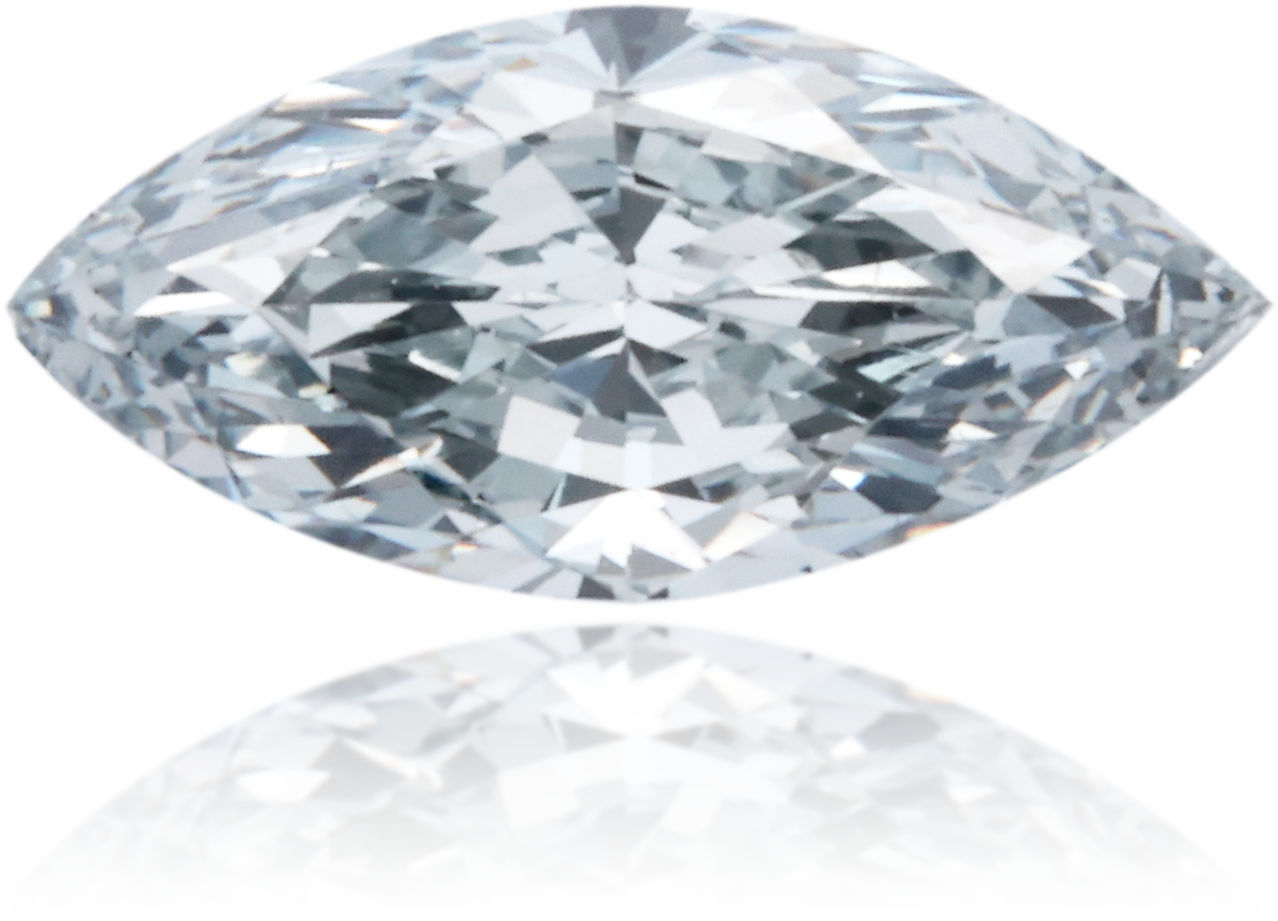 Natural Blue Diamond Marquise 0.37 ct Polished