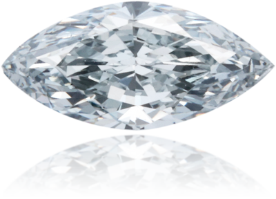 Natural Blue Diamond Marquise 0.37 ct Polished