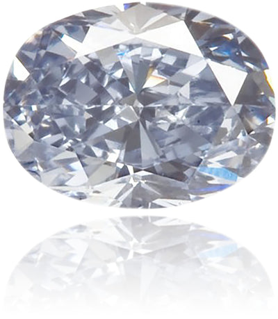 Natural Blue Diamond Oval 0.18 ct Polished