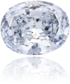Natural Blue Diamond Oval 0.15 ct Polished