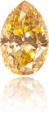 Natural Orange Diamond Pear Shape 0.26 ct Polished