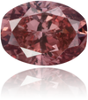 Natural Pink Diamond Oval 0.28 ct Polished
