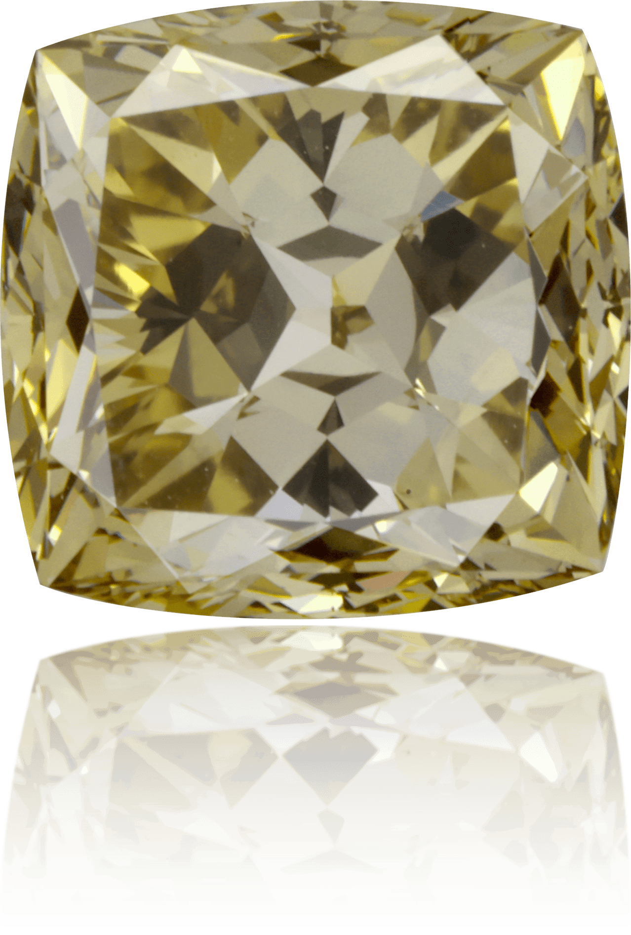 Natural Green Diamond Cushion 2.13 ct Polished