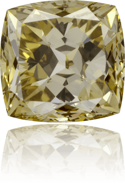 Natural Green Diamond Cushion 2.13 ct Polished
