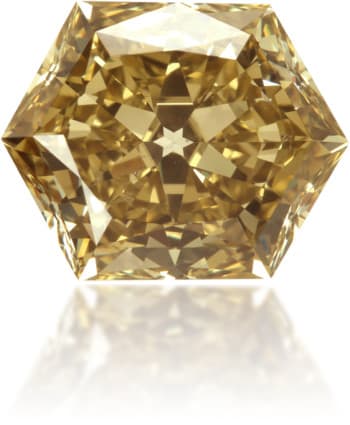 Natural Green Diamond Hexagon 2.55 ct Polished