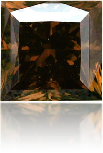 Natural Brown Diamond Square 2.02 ct Polished