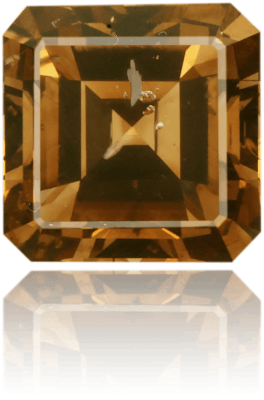 Natural Brown Diamond Square 2.51 ct Polished