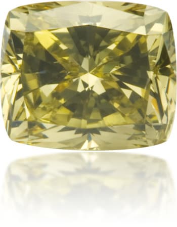 Natural Green Diamond Cushion 0.55 ct Polished