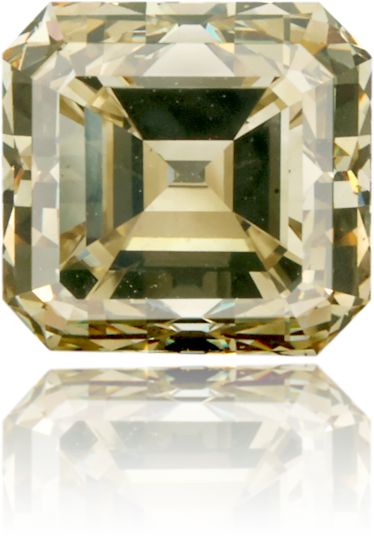 Natural Green Diamond Square 1.96 ct Polished