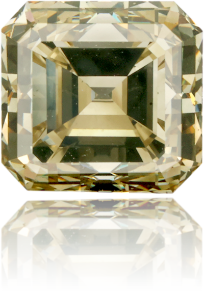 Natural Green Diamond Square 1.96 ct Polished