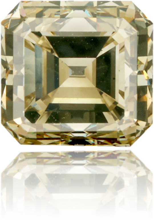 Natural Green Diamond Square 1.96 ct Polished