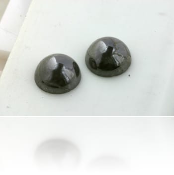 Natural Gray Diamond Cabochon 9.01 ct Polished