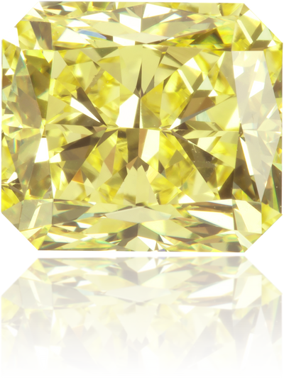 Natural Yellow Diamond Rectangle 1.71 ct Polished