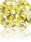Natural Yellow Diamond Rectangle 1.71 ct Polished