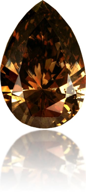 Natural Brown Diamond Pear Shape 2.54 ct Polished