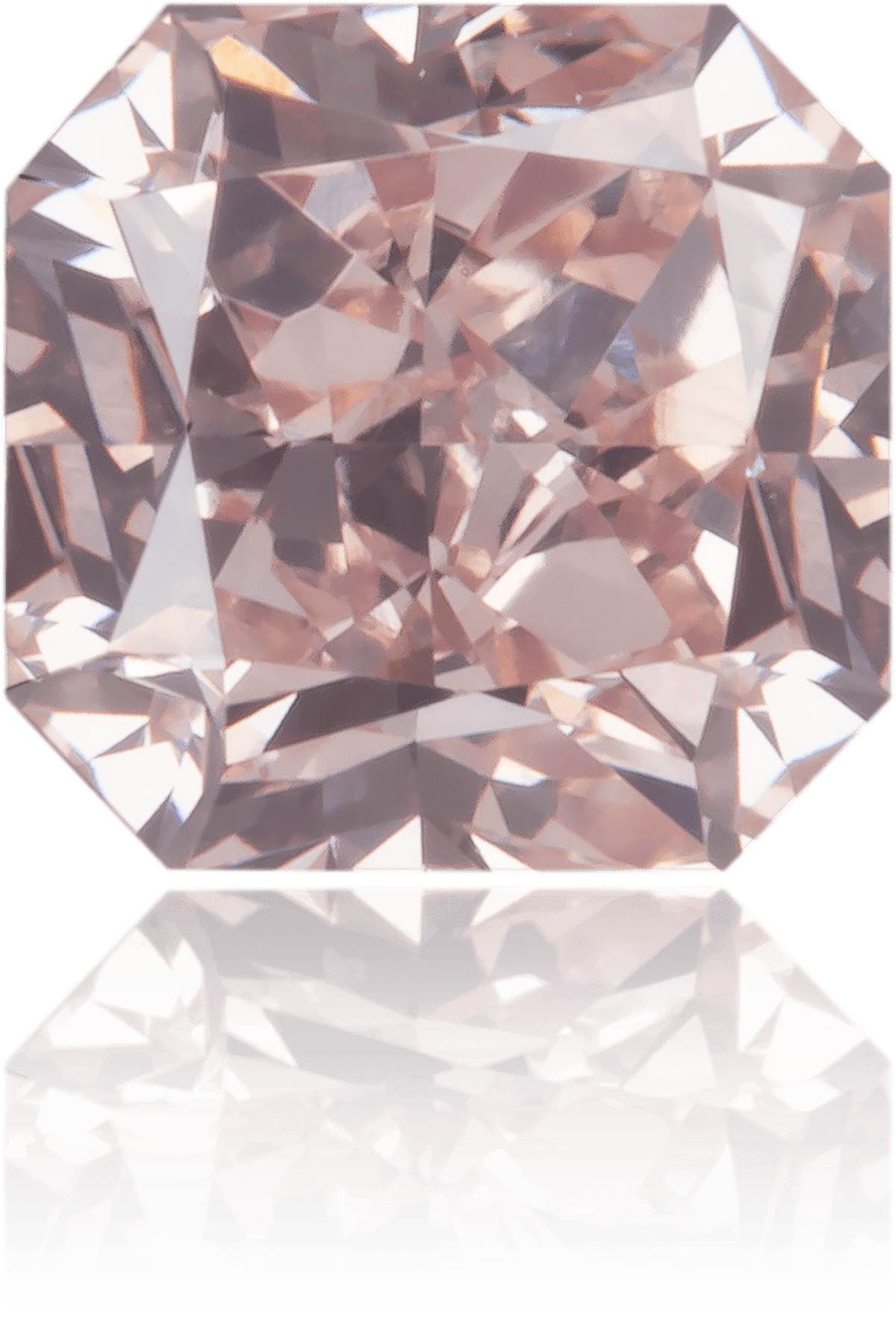 Natural Pink Diamond Square 0.70 ct Polished
