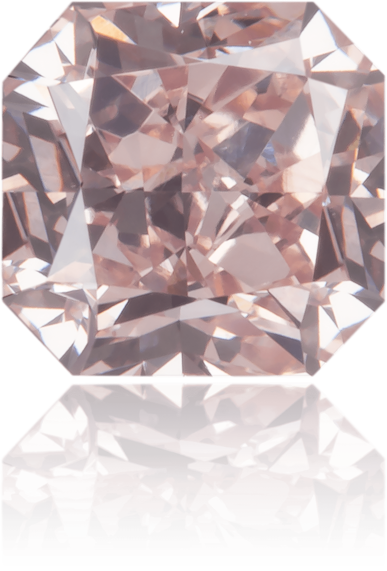 Natural Pink Diamond Square 0.70 ct Polished